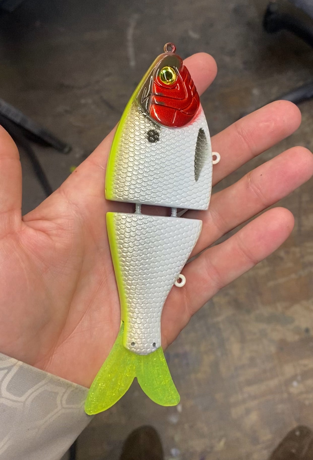 Mean Mouth Glide Bait | Green Gizzard Shad; 7 in. | FishUSA